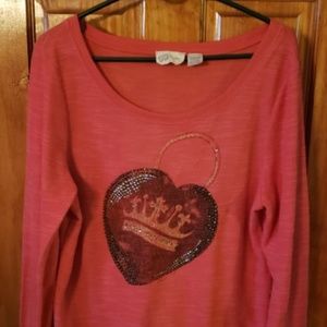 MISS ME SWEATER LARGE RHINESTONES